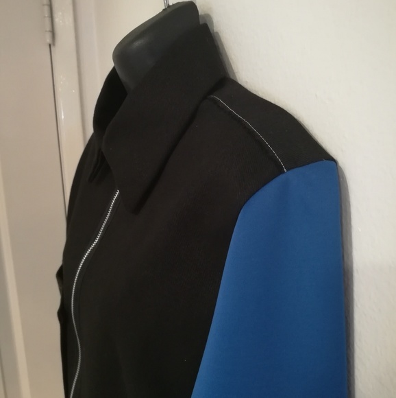 No Label Unisex Contrast Cottom Twill Jacket Sz S - Picture 3 of 6